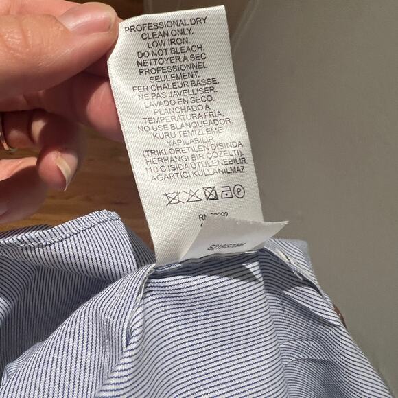 Tibi Light Blue Pleated Blouse - Picture 12 of 12